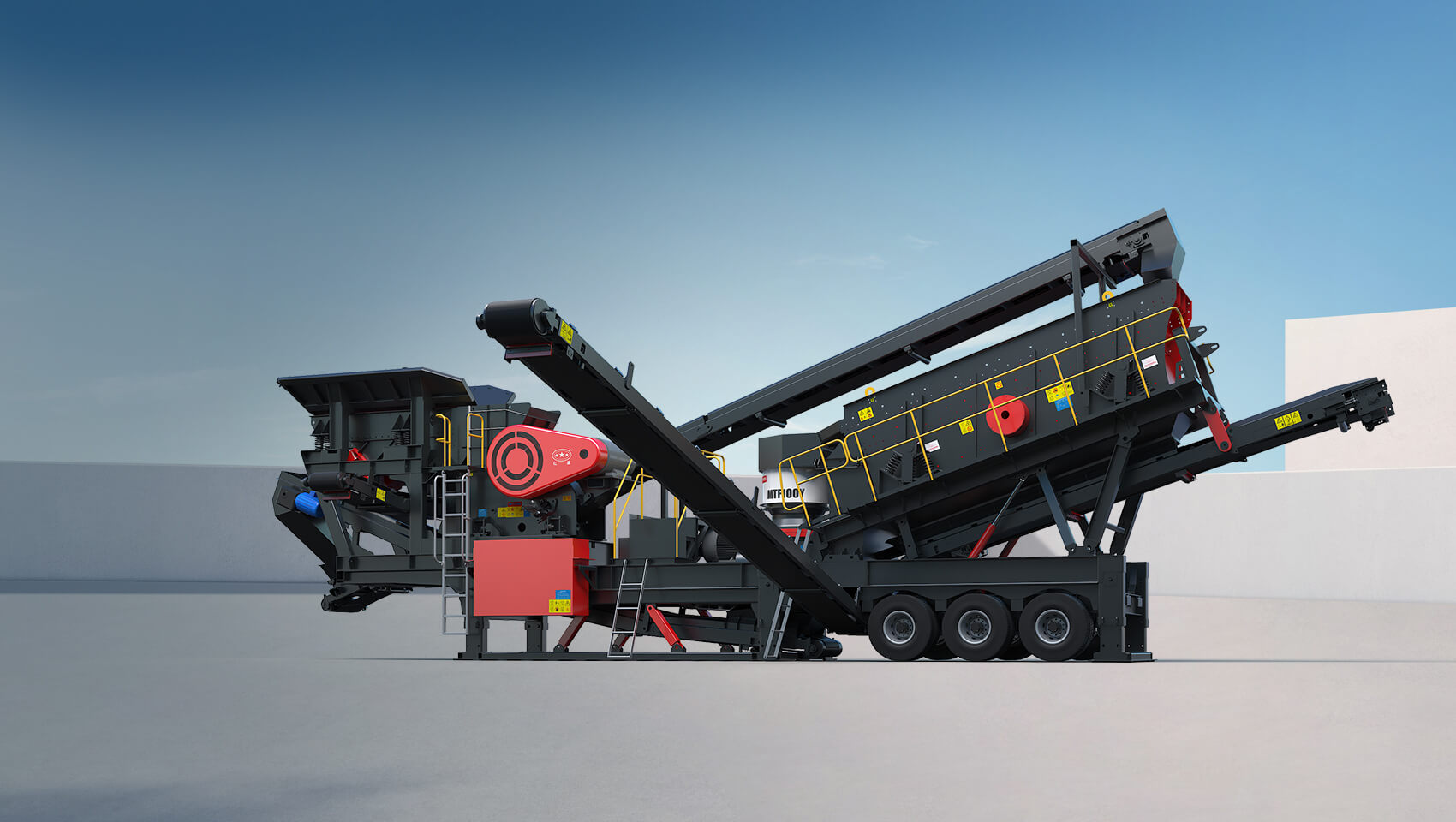 MTF Wheel Type Mobile Crushing And Screening Plant