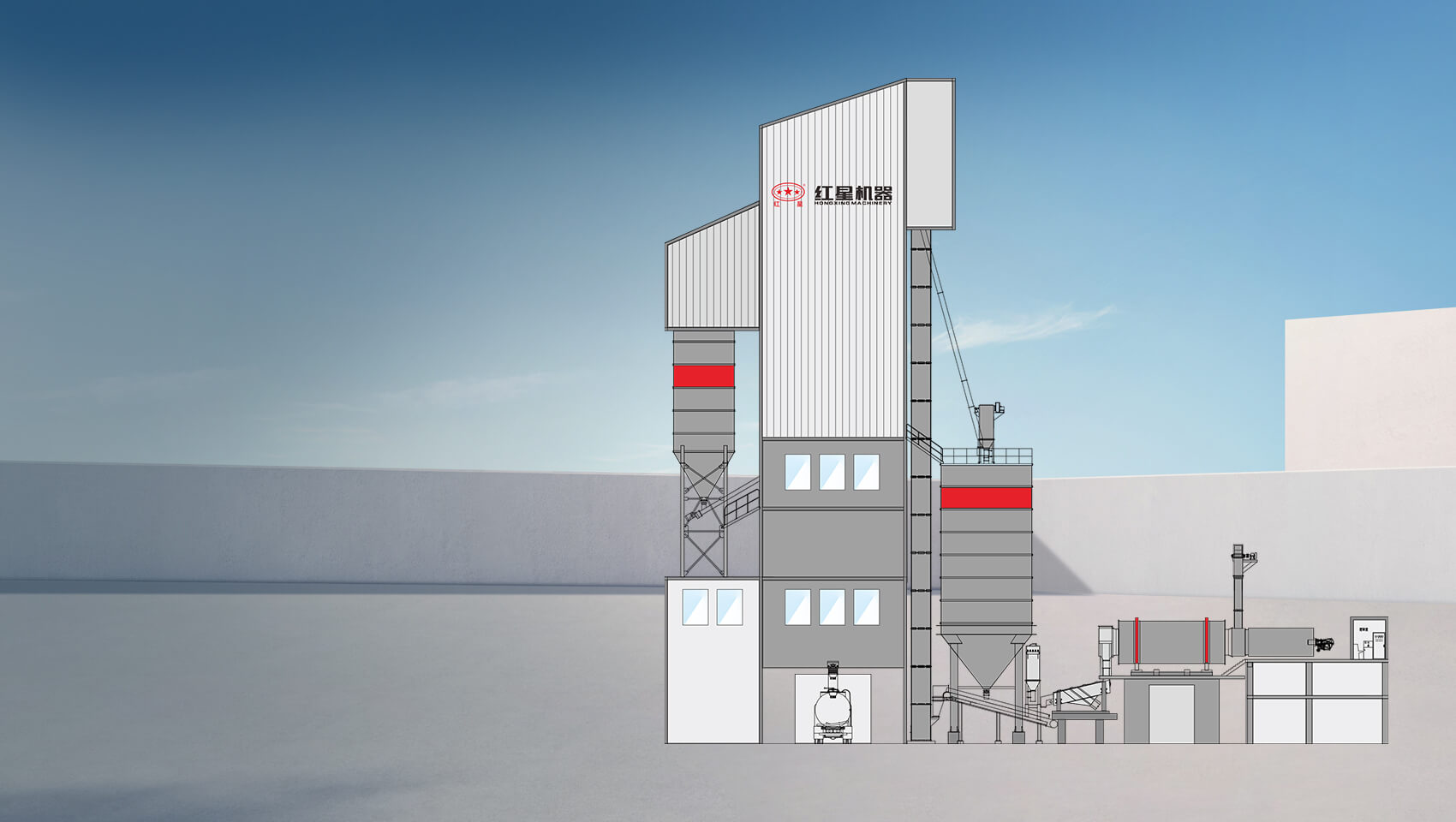 G7 Tower Type Dry Mixed Mortar Mixing Equipment